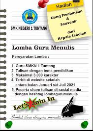 gratis lomba video infrastruktur 2021 di kementerian pupr. Gagas Literasi Sekolah Dengan Lomba Guru Menulis Cabang Dinas Pendidikan Wilayah 1