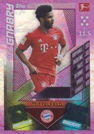 Angreifer serge gnabry hat sich mit dem coronavirus infiziert und fällt bis auf weiteres aus. Match Attax 2019 2020 19 20 279 Serge Gnabry Matchwinner Ebay