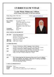 17+ contoh cv (curriculum vitae) dan daftar riwayat hidup. Membuat Curriculum Vitae Bahasa Inggris