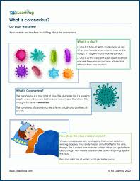 Medicine, medical equipments and tools. Coronavirus Covid 19 Worsheets K5 Learning