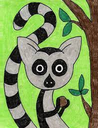 How to draw a palm tree. How To Draw A Lemur Art Projects For Kids