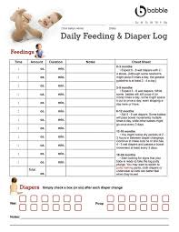 daily feeding diaper log baby feeding chart baby