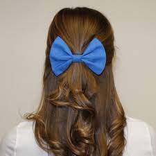 Hair clips for little girls must be adorable enough to meet children's desire. Marela Blue Hair Ribbon Blue Hair Bows Royal Blue Hair Blue Hair