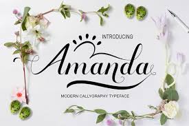 Demo donationware free free for personal use public domain, gpl, ofl shareware. Amanda Art Design Font