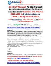 Preview of philips az302s az302 ver.1.3 2nd page click on the link for free download! 2019 New Braindump2go Az 302 Pdf And Vce Dumps 53q Free Share Q1 Q11 Pdf Guarantee All Exams 100 Pass One Time 2019 New Microsoft Az 302 Microsoft Course Hero