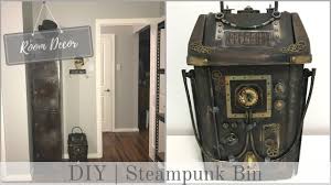 The steampunk style is not one of the most well known in terms of interior design. Room Decor Steampunk Industrial Trash Can Bin Youtube