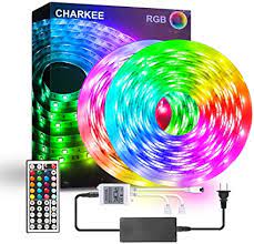 Amazon Com Led Strip Lights Charkee Led Lights 32 8ft Rgb 5050 300 Leds Color Changing Light W Color Changing Lights Led Lighting Bedroom Led Strip Lighting