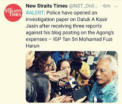 Переход на kadir jasin blogspot. Dakwa Agong Belanja Rm250 Juta Setahun Polis Siasat Kadir Jasin Bawah Akta Hasutan Ameno World