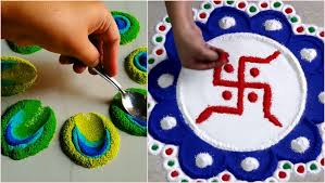 Vat purnima 2021 rangoli design ideas: Easy Diwali 2019 Rangoli Designs To Make With Spoon Latest Rangoli Patterns Pookalam Designs For Deepavali That Are Quick To Make Watch Diy Videos Latestly