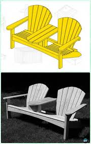 Diy Double Adirondack Chair Free Plans And Instructions Adirondackchairs Outdoor Furniture Plans Outdoor Chairs Adirondack Chair