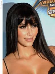 A curly bob can help make thin hair look thicker. Long Hair With Bangs 38 Best Examples For 2021 Hairstyles With Bangs Kim Kardashian Hair Long Hair Styles
