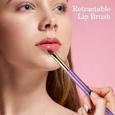 Amazon.com: 3 Pack Lip Brush Retractable Lipstick Brush Retractable with  Cap Dual-ended Lip Brush for Lipstick 3 Color Lipstick Brush Travel Lip  Brush : Beauty & Personal Care