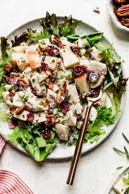 A perfect healthy lunch recipe! Cranberry Chicken Salad With Apples The Real Food Dietitians