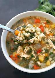 Hearty Chicken And Barley Soup Chicken Barley Soup Barley Soup Light Soups