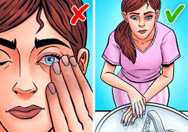 You can flush something out of your eye by getting into shower. 7 Ways To Safely Remove Something Stuck In Your Eye
