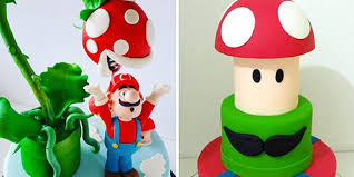 This is a personalized super mario bros cake topper centerpiece everything is hand made and painted this. 17 Adorable Super Mario Themed Cakes That Seriously Deserve A 1 Up Hellogiggles