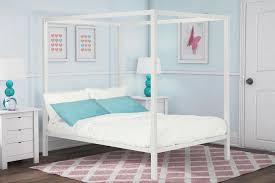 Welcome to dorel home products (dhp), north america's leading supplier and importer of stylish furniture such as futons, beds, mattresses, and accent furniture. Dhp Modern Metal Canopy Bed White Walmart Com Walmart Com