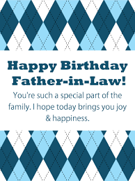 Birthday Wishes For Father In Law Such A Special Part Happy Birthday Card For Father In Law Birthday Greeting Cards By Davia Birthday Greetings For Father Happy Birthday Cards Birthday Greetings
