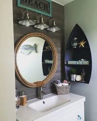 Here are 20 elegant nautical bathroom ideas to look at to help you get started. Fascinating Nautical Bathroom Wall Decor