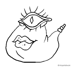 You can save your interactive online coloring pages that you have created in your gallery, print the coloring pages to your printer, or email them to friends and family. One Eyed Monster Coloring Page Coloringcrew Com