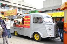 Citroen H Van Selling Ice Cream And Frozen Yoghurt On The South Bank London Grilled Cheese Truck Frozen Yoghurt Citroen H Van