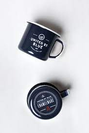 Atlantic Enamel Steel Mug Mugs Enameled Steel Logo Mugs