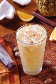 Painkiller Pusser S Dark Rum Cream Of Coconut Pineapple And Orange Juice With Freshly Grou Painkiller Cocktail Painkiller Drink Painkiller Cocktail Recipe