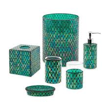 Bed bath and beyond is a home goods retailer that sells bedding, furniture, storage items, home decor, lighting, rugs, and cookware. Emerald Bathroom Accessories Green Bathroom Accessories Green Bathroom Bathroom Accessories