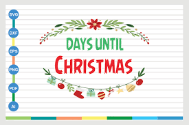 Days Until Christmas Graphic By Galaxy Aart Creative Fabrica