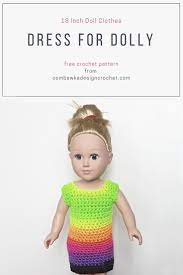 An asterisk (*) next to a project indicates that it's a pdf file. 18 Inch Doll Clothes Dress Pattern For Dolly Oombawka Design Crochet