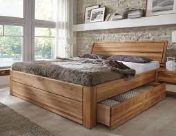 stilbetten bett holzbetten massivholzbett tarija mit stauraum eiche geolt 160x200 cm amazon de kuche haushalt holzbetten wohnen massivholzbett
