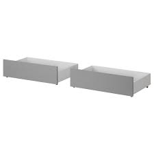 Raffinierte ideen der ikea malm serie, wie bettkästen oder eine kommode mit herausklappbarem spiegel, helfen dir die malm serie hält eine ganze reihe unterschiedlicher betten vom schlanken einzelbett über das flexibel nutzbare mittelbreite bett bis hin zum komfortablen doppelbett bereit. Malm Bettkasten Fur Bettgestell Hoch Grau Lasiert 200 Cm Ikea Deutschland