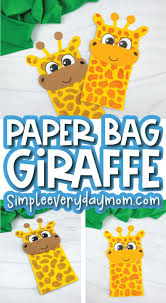 Find & download free graphic resources for giraffe. Paper Bag Giraffe Puppet Craft Free Template