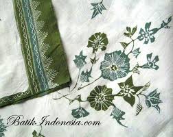 Membicarakan kreasi kerajinan batik memang seakan tak pernah ada habisnya. Batik Bunga Bamboo Hijau Green Bamboo Motif Lovely Batik Hijau Sulaman