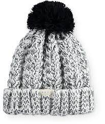 Neff Kaycee Black White Marled Beanie Zumiez Knitted Hats Beanie Knitting