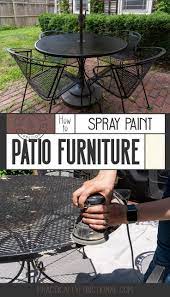 How To Spray Paint Patio Furniture Fix Rust Spots Peeling Paint In 2 Hours Fix Furni