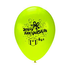 Ballons Joyeux Anniversaire Lot De 10 Le Geant De La Fete