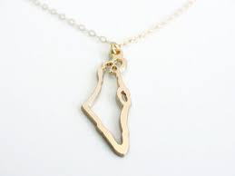 Israel Necklace Israel Map Necklace Israel Shaped Pendant Etsy Map Necklace Jewish Jewelry Map Pendant