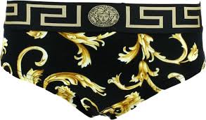 How does the noir eye filter system work? Versace Hochgeschnittene Slip Stretch Viskose