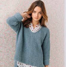 Ca faisait un petit moment que j'avais envie de me tricoter un pull. Tricot Facile Femme Gratuit Tout Pour Le Bebe