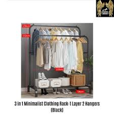 Penyangkut baju serbaneka ini boleh anda lakukan dengan menggunakan penyangkut baju jenis besi. Stainless Steel Drying Rack Penyangkut Baju Besi 2 Tier Drying Rack Rak Baju Simple Rak Baju Besi Rak Kasut Rak Besi Serbaguna Rak Besi Bertingkat Rak Baju Clothes Organization Rak Besi Serbaguna Lhsg026