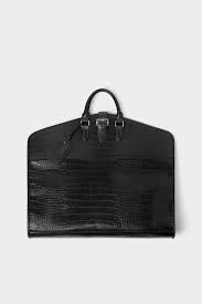 Siyah Timsah Derisi Desenli Takim Cantasi Tumunu Gor Canta Erkek Zara Turkiye Bags Crocs Garment Bag