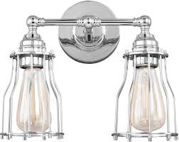 Feiss Vs24002ch Calgary Modern Chrome 2 Light Bathroom Vanity Light Fixture Mf Vs24002ch