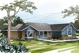 Often unadorned, but not without detail or style, these homes are highlighted with sprawling, horizontal asymmetrical exteriors and interiors which are almost always open layouts with living, dining and family rooms easily accessible, one from the other. Ranch House Plans Grayling 10 207 Associated Designs