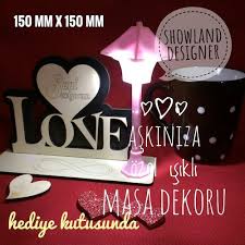Hediyelik Isikli Masa Dekoru 30 00 Tl Ve Ucretsiz Kargo Ile N11 Com Da Di Ger Hediyelik Esya Fiyati Dekorasyon Sevgililer Hediyeler Dekor