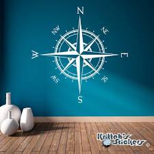 Compass Rose Vinyl Wall Or Ceiling Decal 52 X 52 Inches K514 Compass Rose Vinyl Wall Vinyl Wall Decals