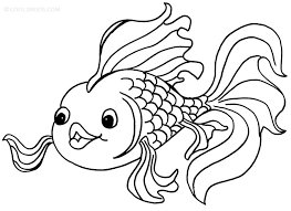 Coloring Goldfish Page Gold Fish Dessin Lettrage Coloration