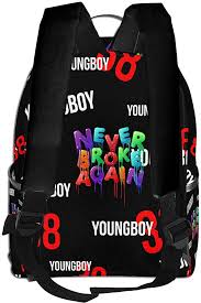 He was raised by his maternal grandmother, while his father was put into jail and his mother left the family. Rendechang Nba Youngboy Never Broke Again Backpack Travelling Bag School Book Backpack Home Kitchen Amazon Com