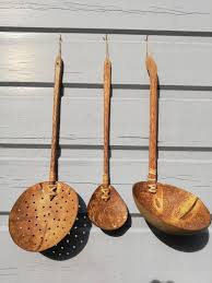 Ustensiles De Cuisine En Calebasse Louche Passoire Cuillere Utensil Ladle