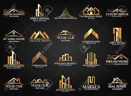 Whether you're looking for a premium logo, monogram logo, upmarket logo, luxury wordmark logo, or luxury logomark, our logo creator will make handcrafted logos just for you. Set And Group Real Estate Building And Construction Vector Logo Royalty Free Cliparts Vectors And Stock Illustration Image 63676000